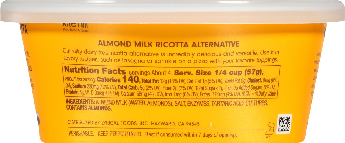 slide 10 of 12, Kite Hill Dairy Free Ricotta Alternative 8 oz, 8 oz