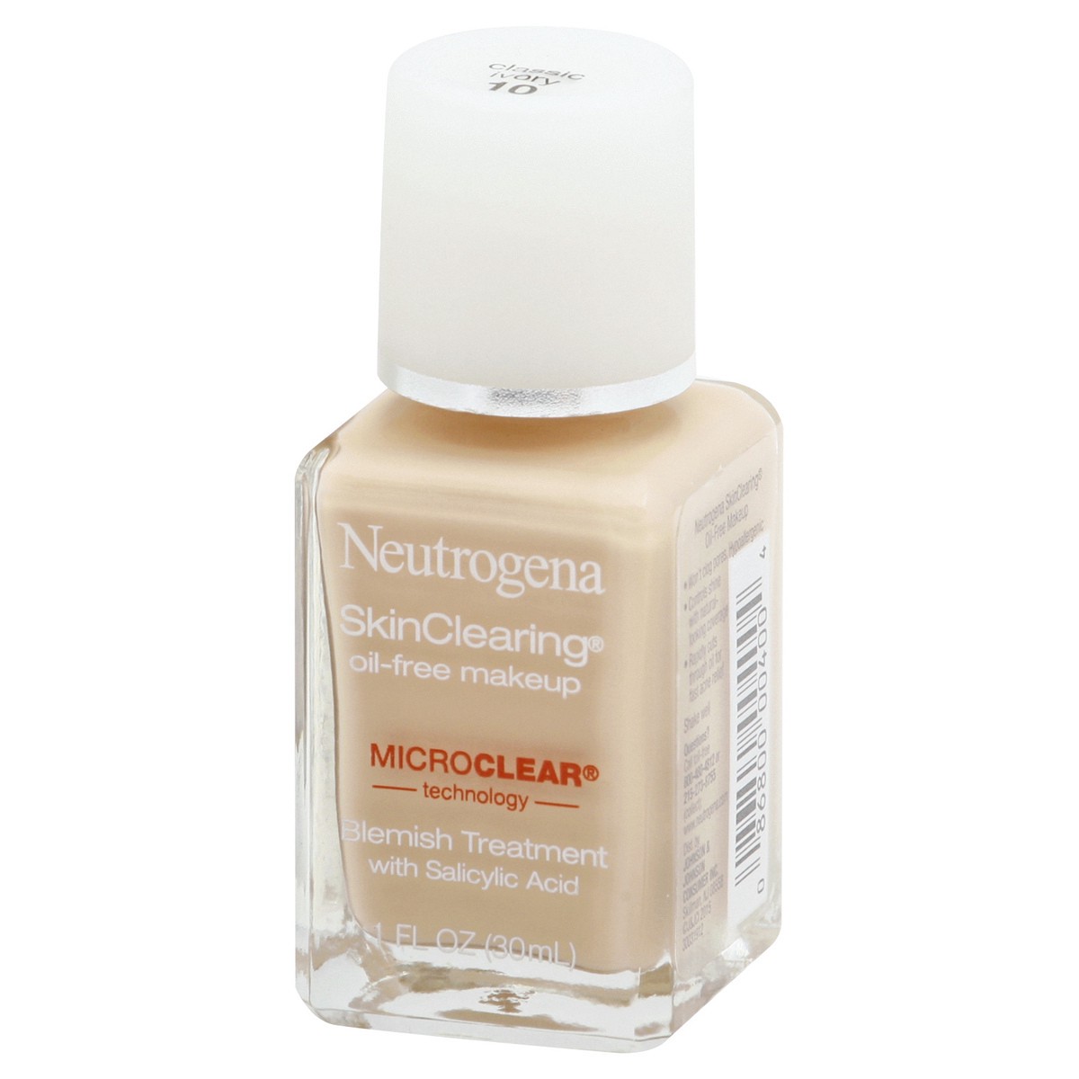 slide 10 of 10, Neutrogena Skin Clearing Liquid Makeup - 10 Classic Ivory, 1 fl oz