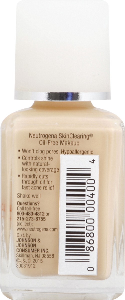 slide 3 of 10, Neutrogena Skin Clearing Liquid Makeup - 10 Classic Ivory, 1 fl oz