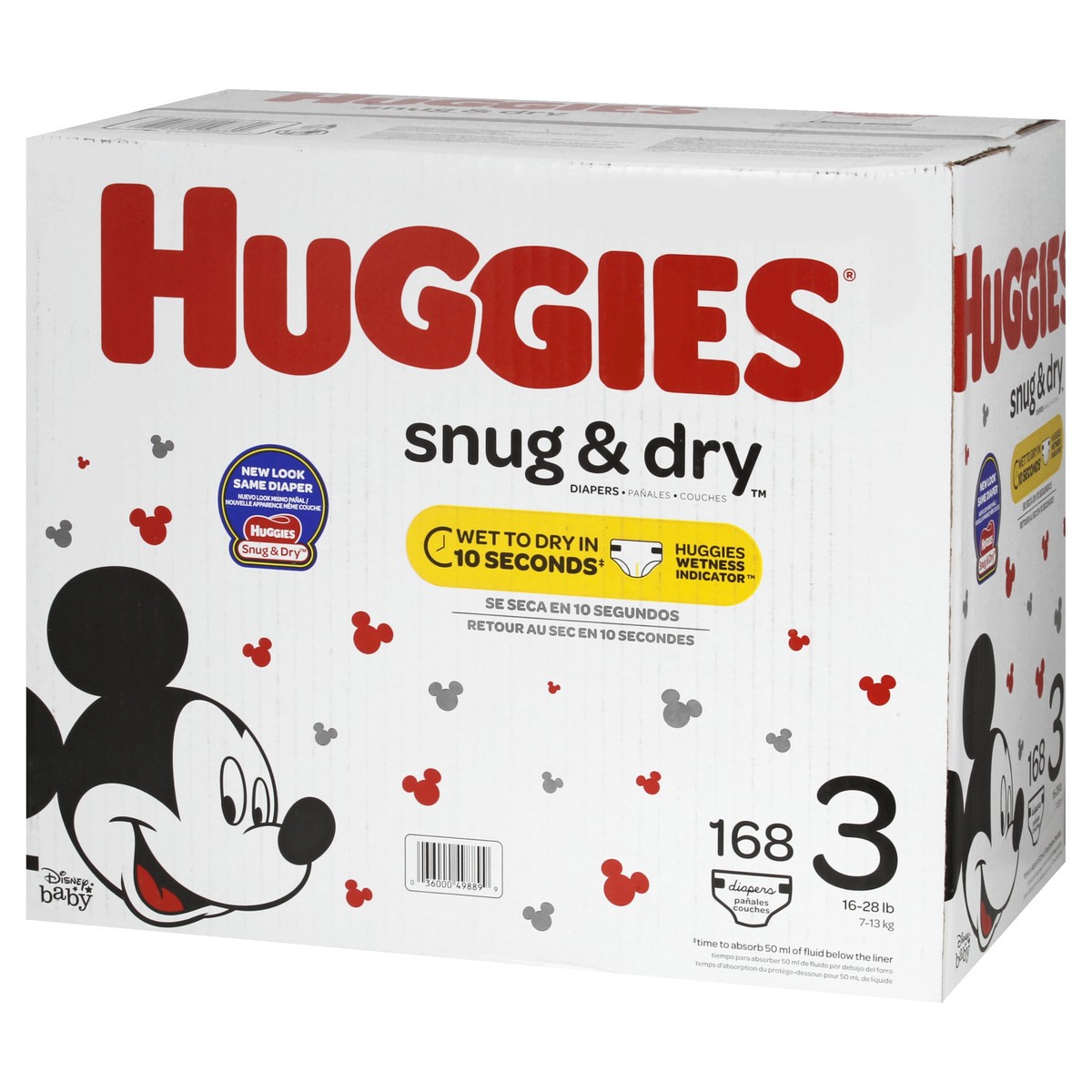 slide 3 of 8, Huggies Snug & Dry Diapers 168 ct, size 3