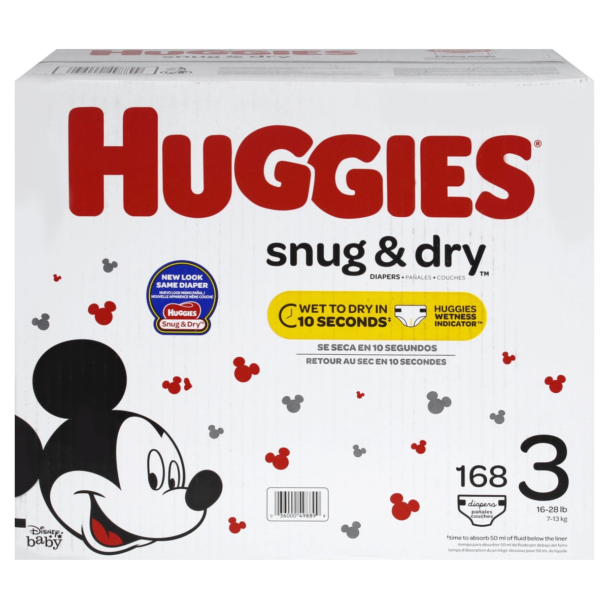 slide 1 of 8, Huggies Snug & Dry Diapers 168 ct, size 3