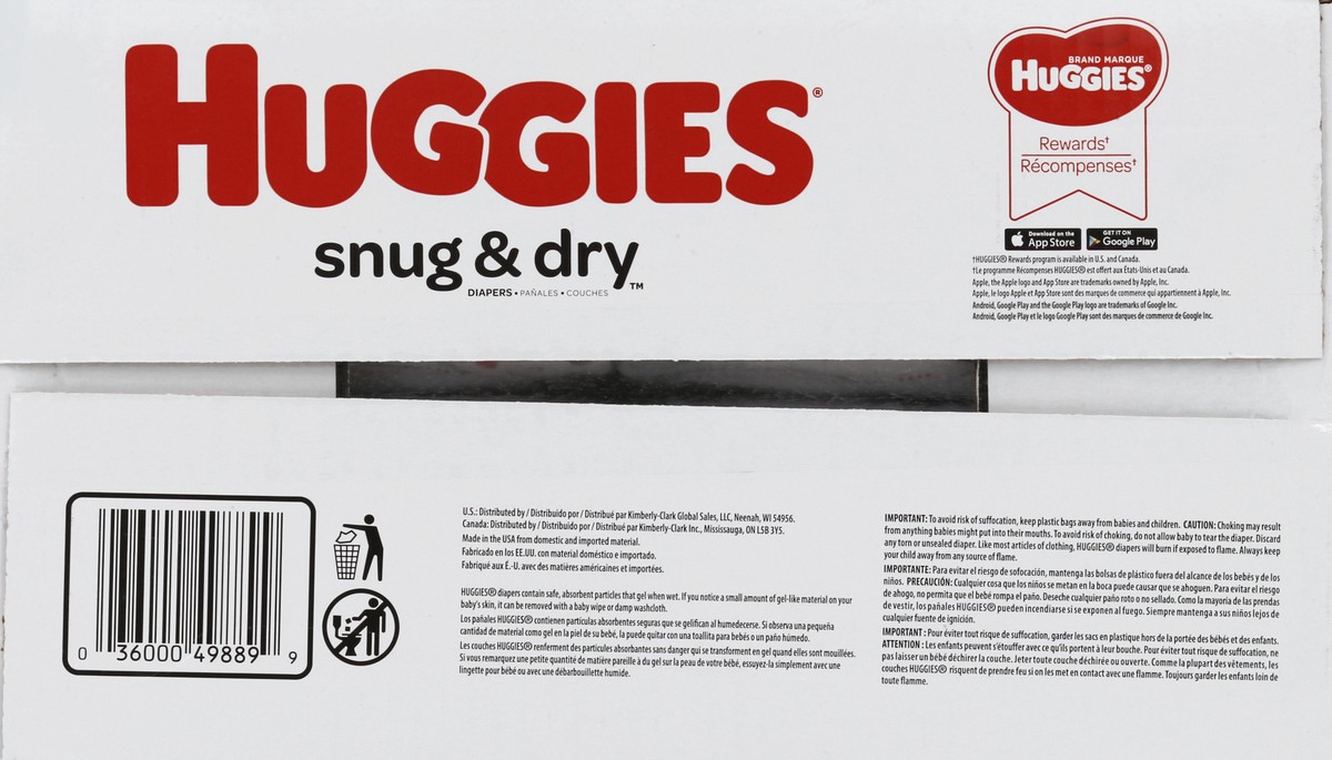 slide 4 of 8, Huggies Snug & Dry Diapers 168 ct, size 3
