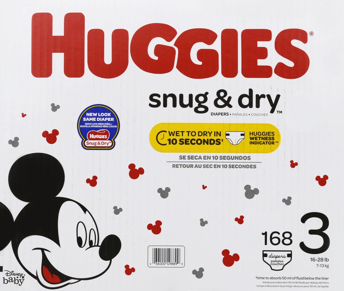 slide 7 of 8, Huggies Snug & Dry Diapers 168 ct, size 3