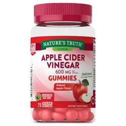Nature's Truth Apple Cider Vinegar Vegan Gummies - 600 mg