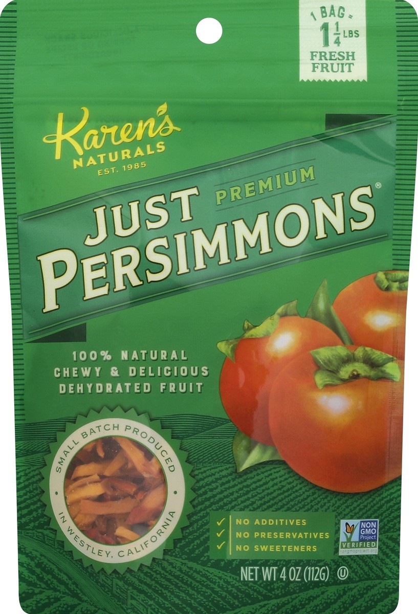 slide 2 of 2, Karen's Naturals Just Persimmons 4 oz, 4 oz