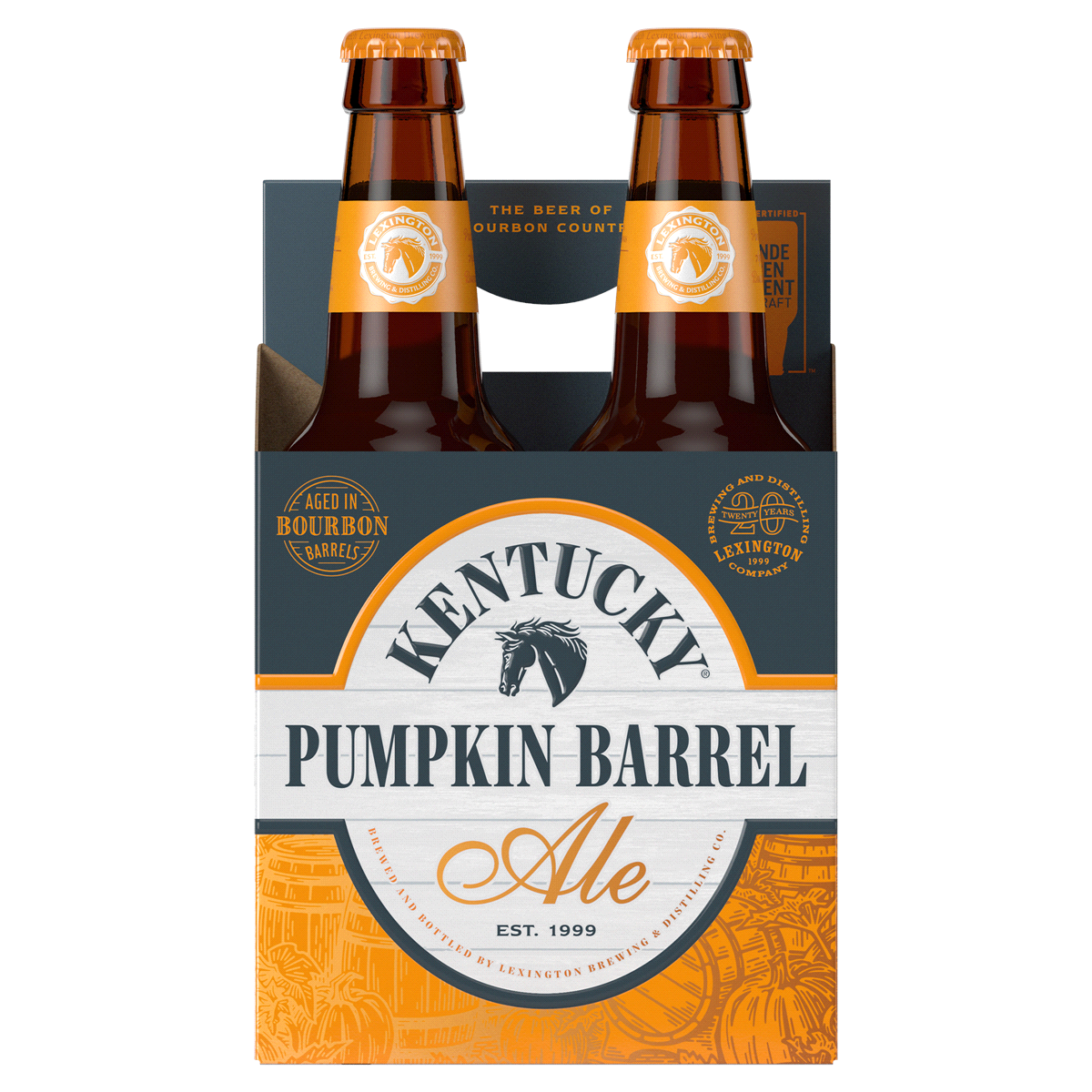 slide 1 of 1, LEXINGTON Kentucky Pumpkin Barrel Ale, 4 ct; 12 oz