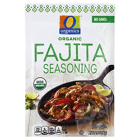 slide 1 of 1, O Organics Seasoning Mix Fajita, 1 oz