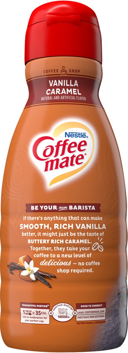slide 6 of 8, Coffee mate Nestle Coffee mate Duo Vanilla and Caramel Liquid Coffee Creamer, 32 oz