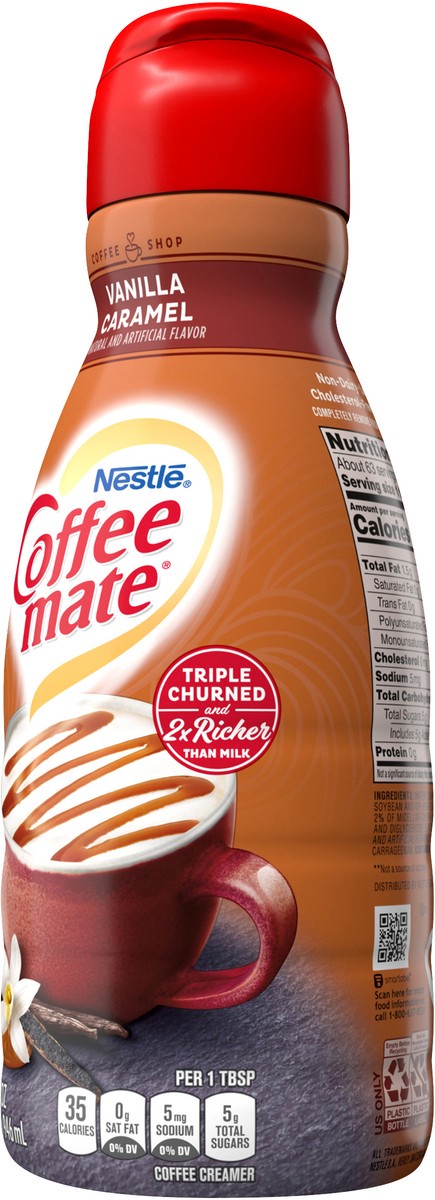 slide 7 of 8, Coffee mate Nestle Coffee mate Duo Vanilla and Caramel Liquid Coffee Creamer, 32 oz