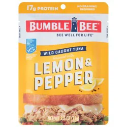 Bumble Bee Lemon & Pepper Seasoned Tuna, 2.5 oz Pouch