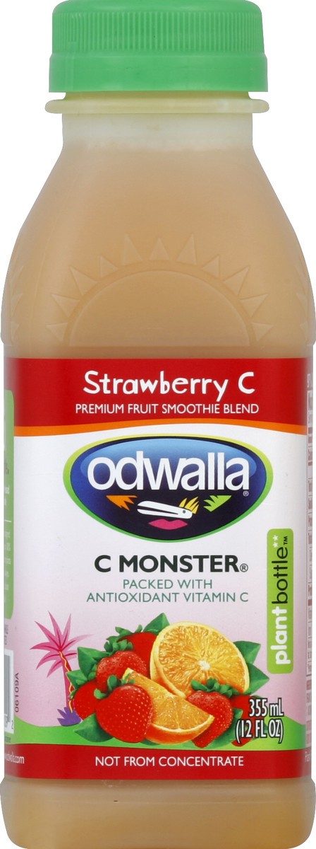 slide 4 of 4, Odwalla Strawberry C Monster Premium Fruit Smoothie Blend, 12 fl oz