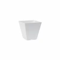 Ella Square 8" Planter - White