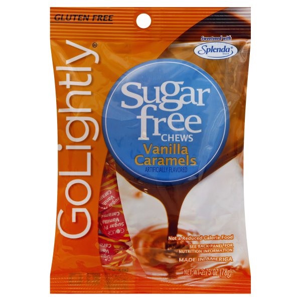 slide 1 of 3, Go Lightly Chews, Sugar Free, Vanilla Caramels, 2.75 oz