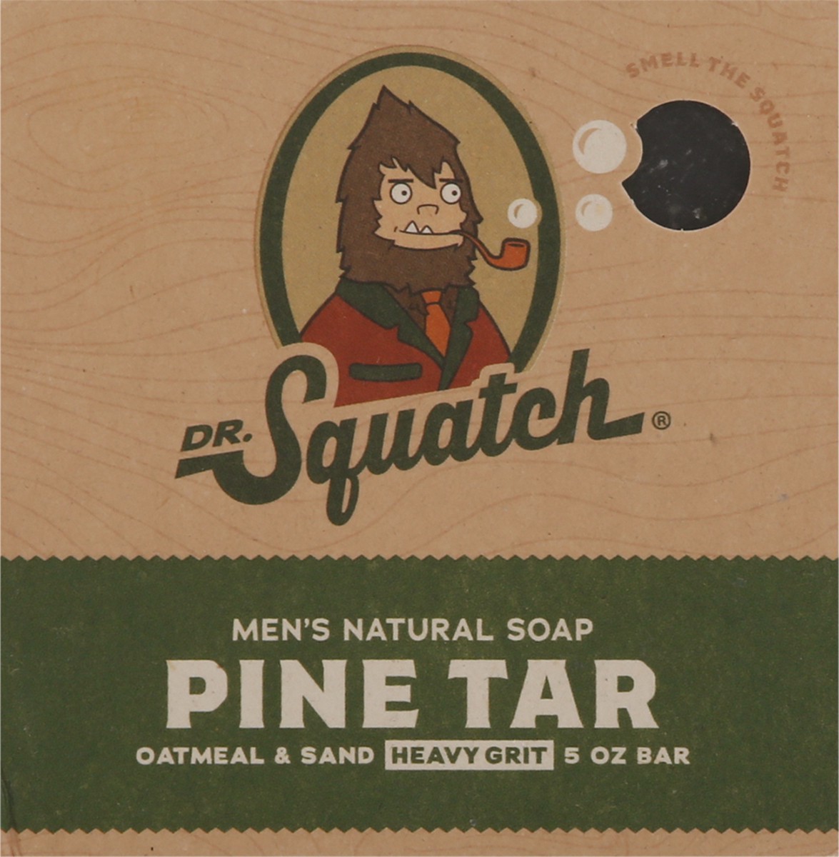 slide 9 of 9, Dr. Squatch Men's Natural Heavy Grit Pine Tar Soap 5 oz, 5 oz