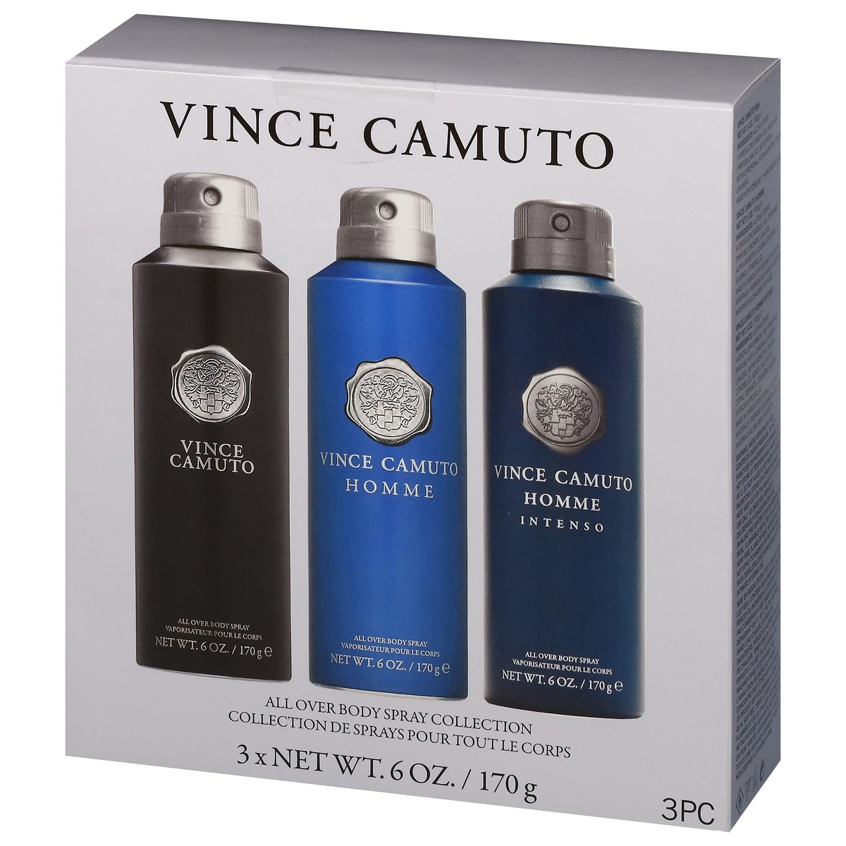 slide 4 of 4, Vince Camuto Man/Homme/Homme Intenso Body Spray Collection 3 - 6 oz Bottles, 3 ct