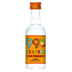99 Brand Peach Liqueur, 50 ml Bottle, 99 Proof