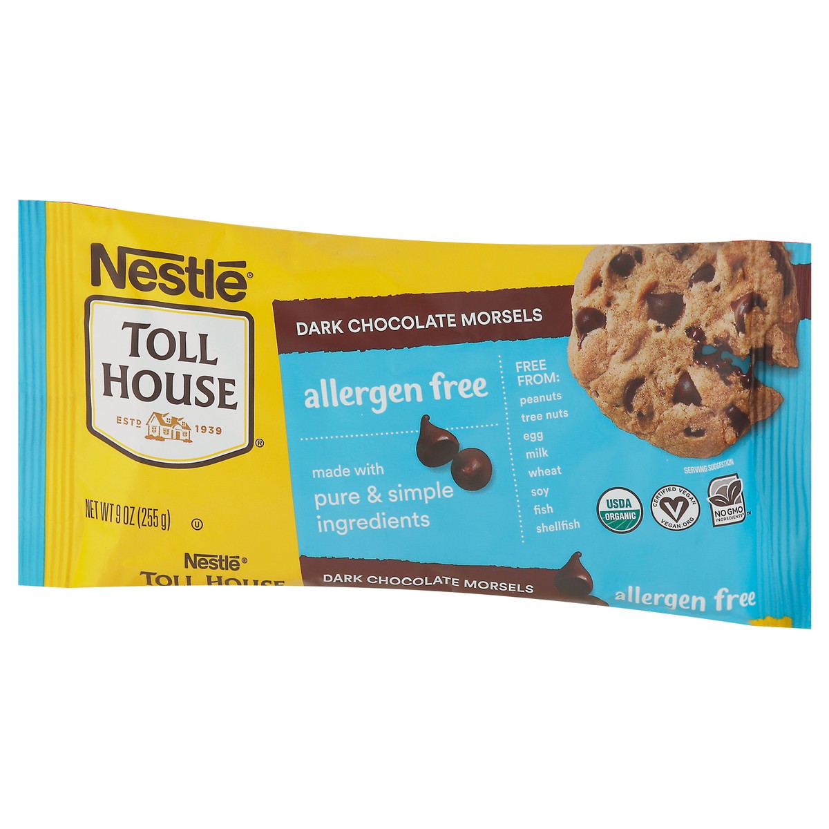 slide 4 of 9, Toll House Organic Allergen Free Dark Chocolate Chips, 9 oz