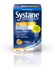 Systane Pro PF Triple Action Dry Eye Relief Eye Drop Vials, 32 ct