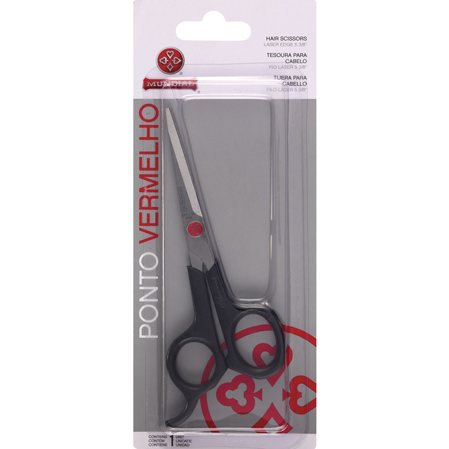 slide 1 of 1, Mundial Scissor 5 3/8 Red Dot, 1 ct