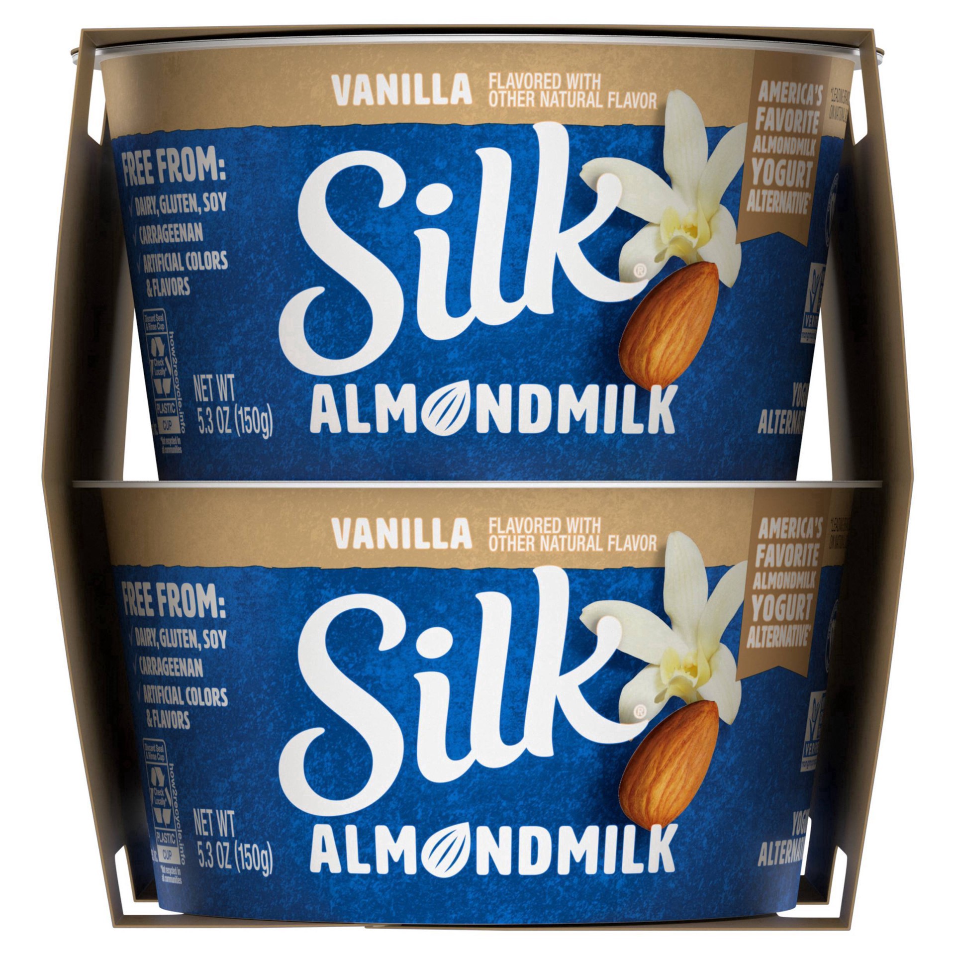 slide 27 of 37, Silk Vanilla Almond Milk Yogurt Alternative - 4ct/5.3oz Cups, 4 ct; 5.3 oz