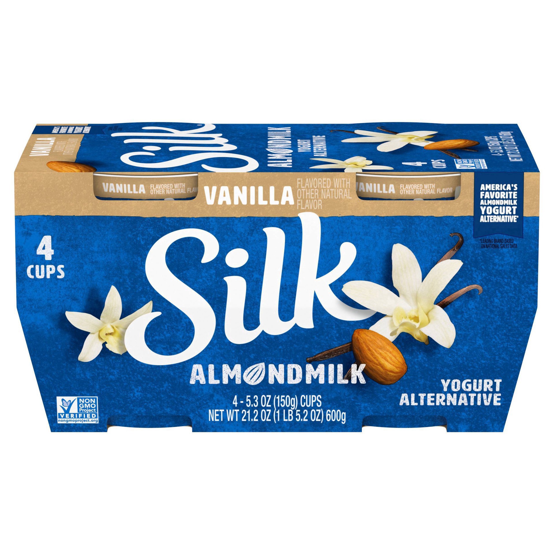 slide 33 of 37, Silk Vanilla Almond Milk Yogurt Alternative - 4ct/5.3oz Cups, 4 ct; 5.3 oz