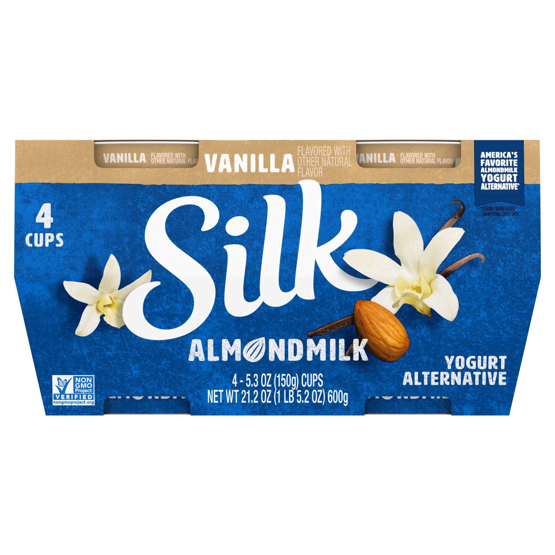 slide 34 of 37, Silk Vanilla Almond Milk Yogurt Alternative - 4ct/5.3oz Cups, 4 ct; 5.3 oz