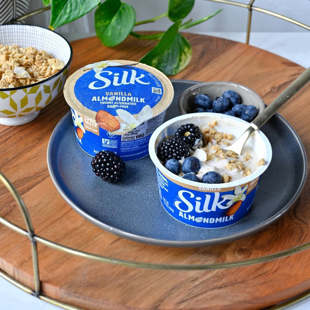slide 35 of 37, Silk Vanilla Almond Milk Yogurt Alternative - 4ct/5.3oz Cups, 4 ct; 5.3 oz
