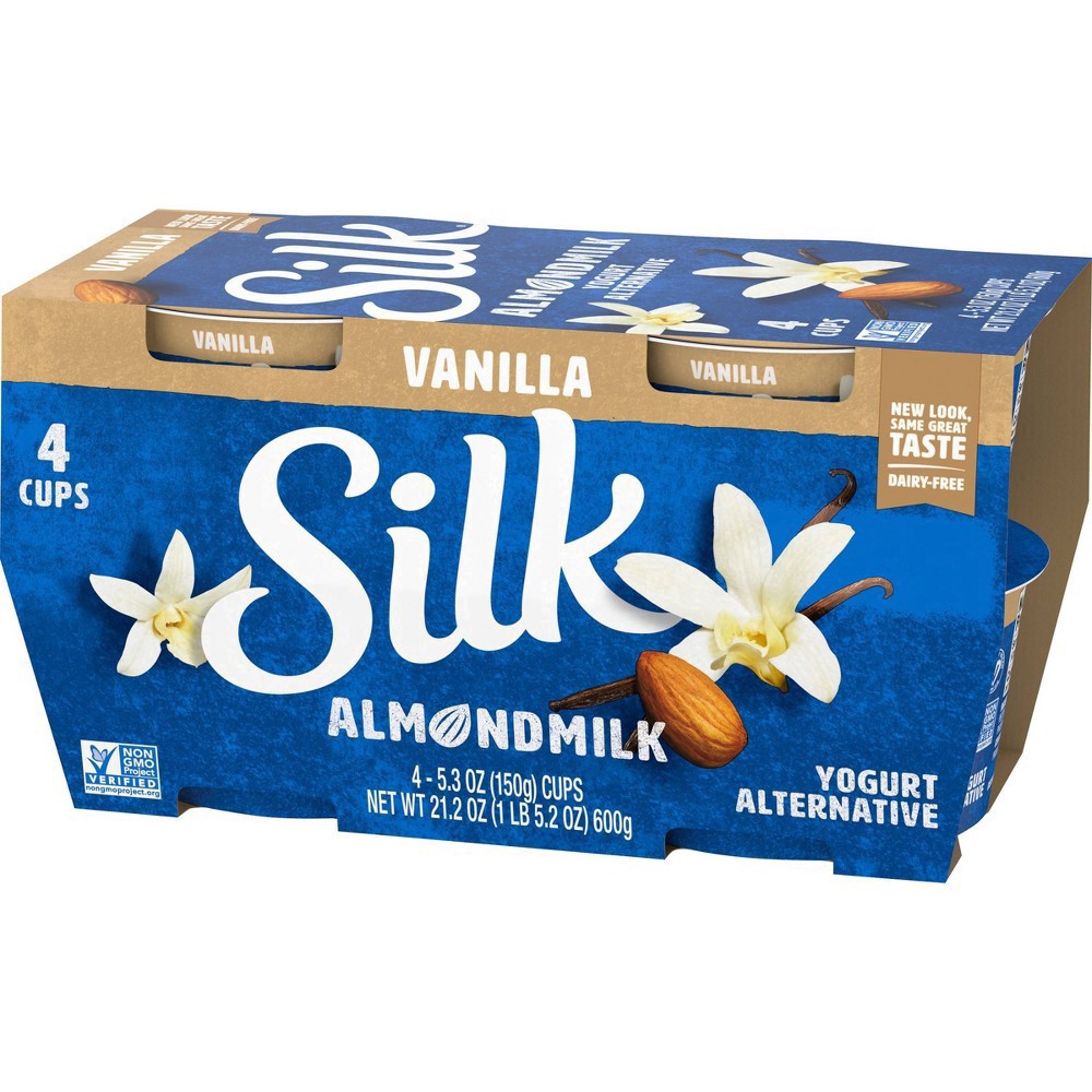 slide 36 of 37, Silk Vanilla Almond Milk Yogurt Alternative - 4ct/5.3oz Cups, 4 ct; 5.3 oz