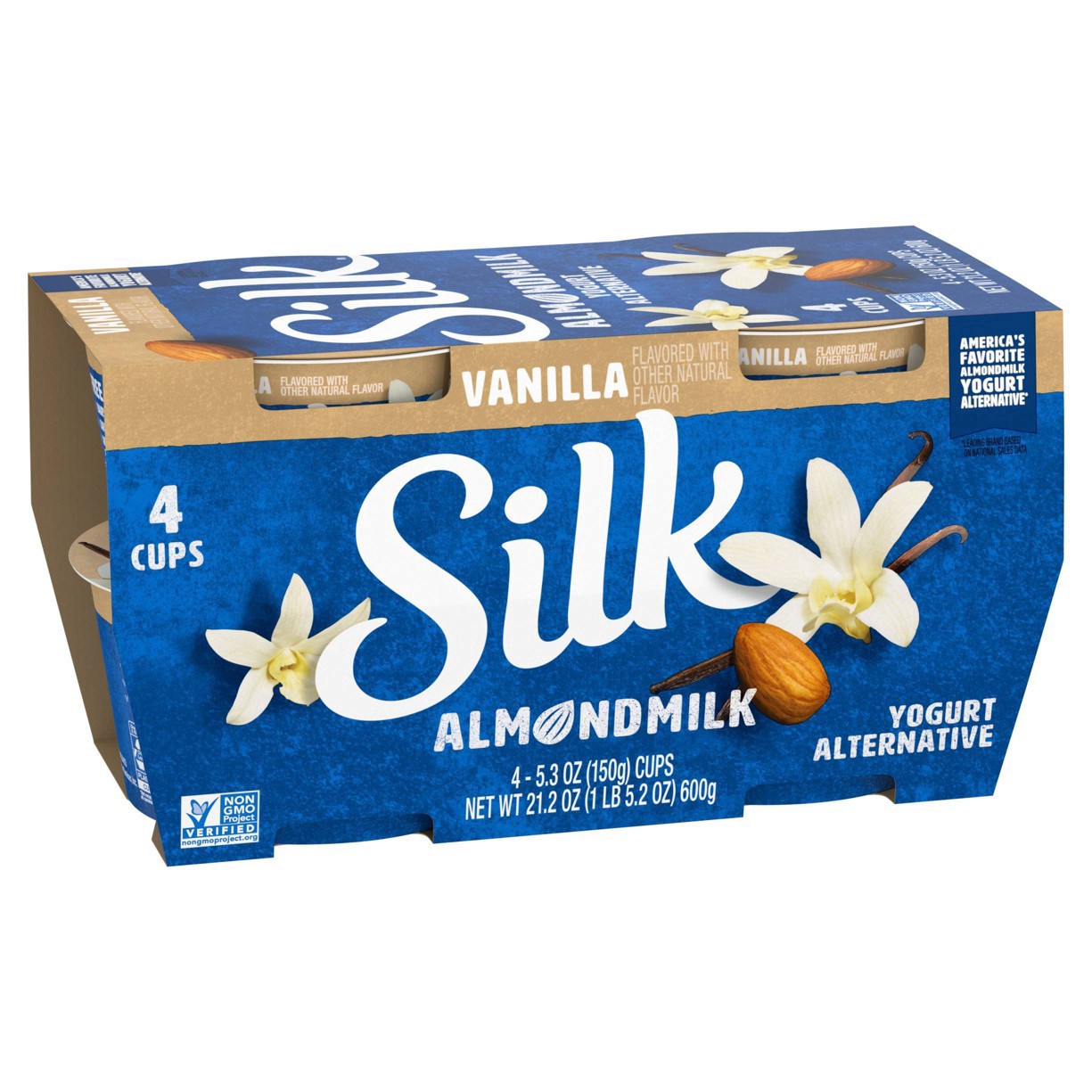 slide 3 of 37, Silk Vanilla Almond Milk Yogurt Alternative - 4ct/5.3oz Cups, 4 ct; 5.3 oz