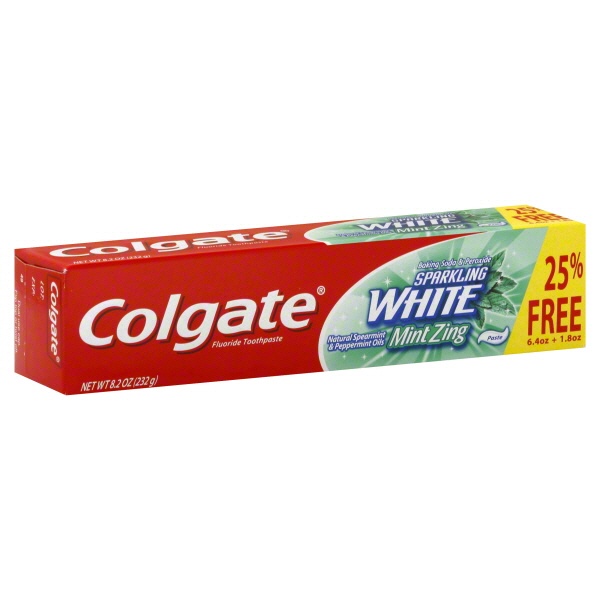 Colgate Toothpaste Sparkling White Mint Zing 1 ct Shipt