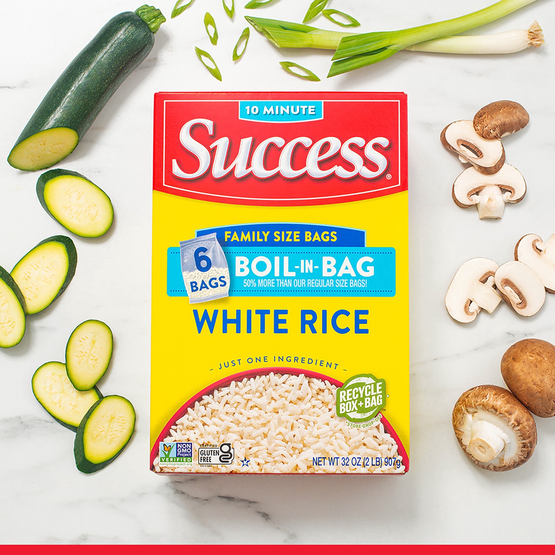 slide 6 of 13, Success Family Size Boil-in-Bag White Rice - 2lbs, 2 lb