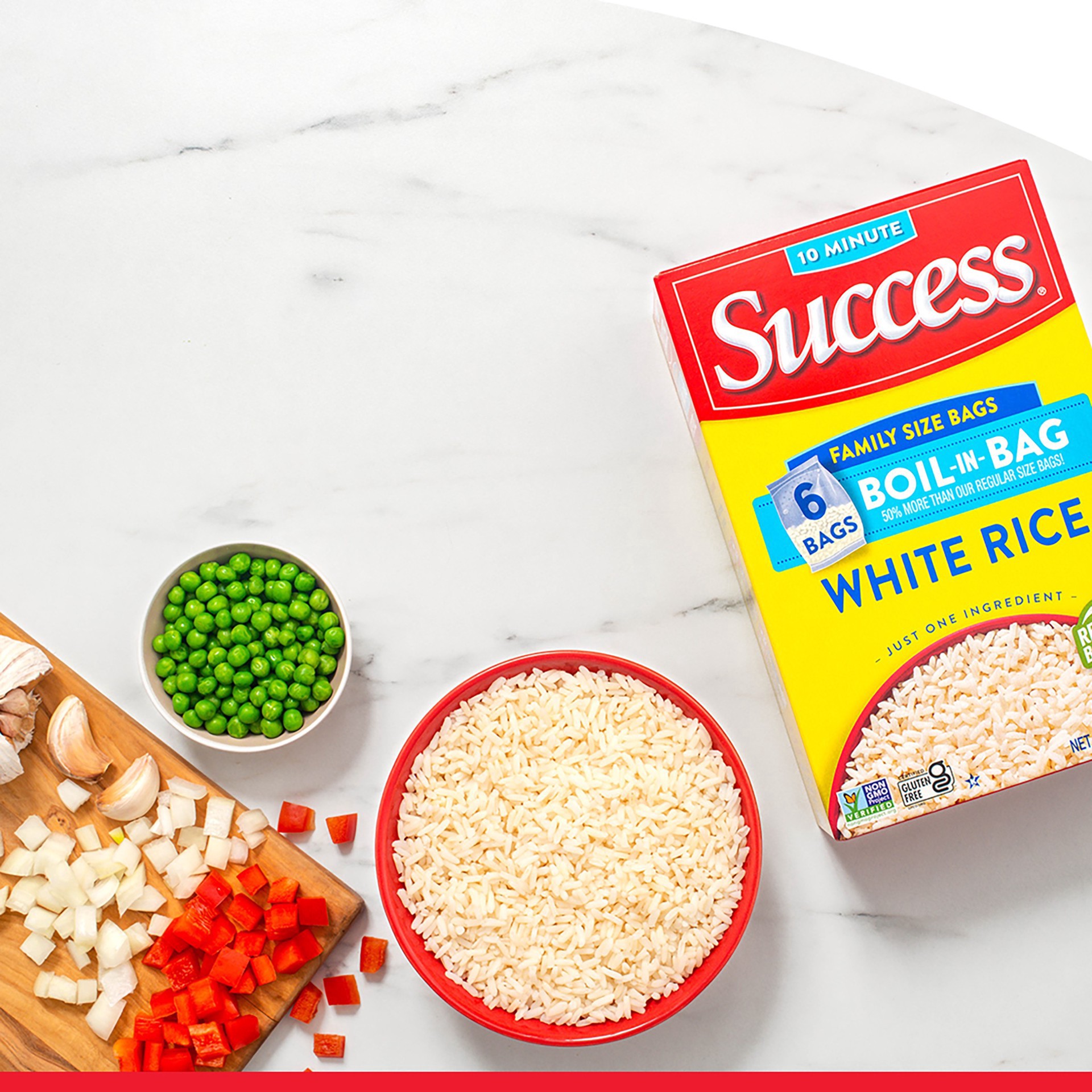 slide 10 of 13, Success Family Size Boil-in-Bag White Rice - 2lbs, 2 lb