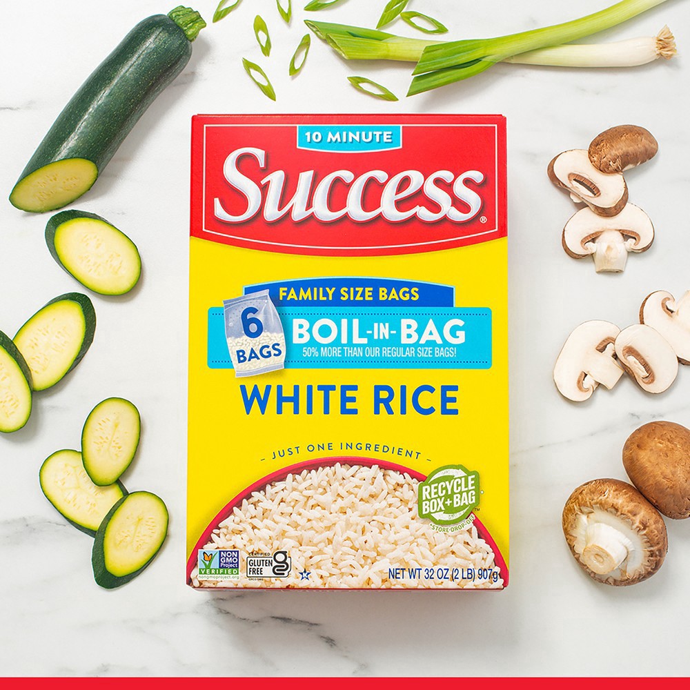 slide 8 of 13, Success Family Size Boil-in-Bag White Rice - 2lbs, 2 lb