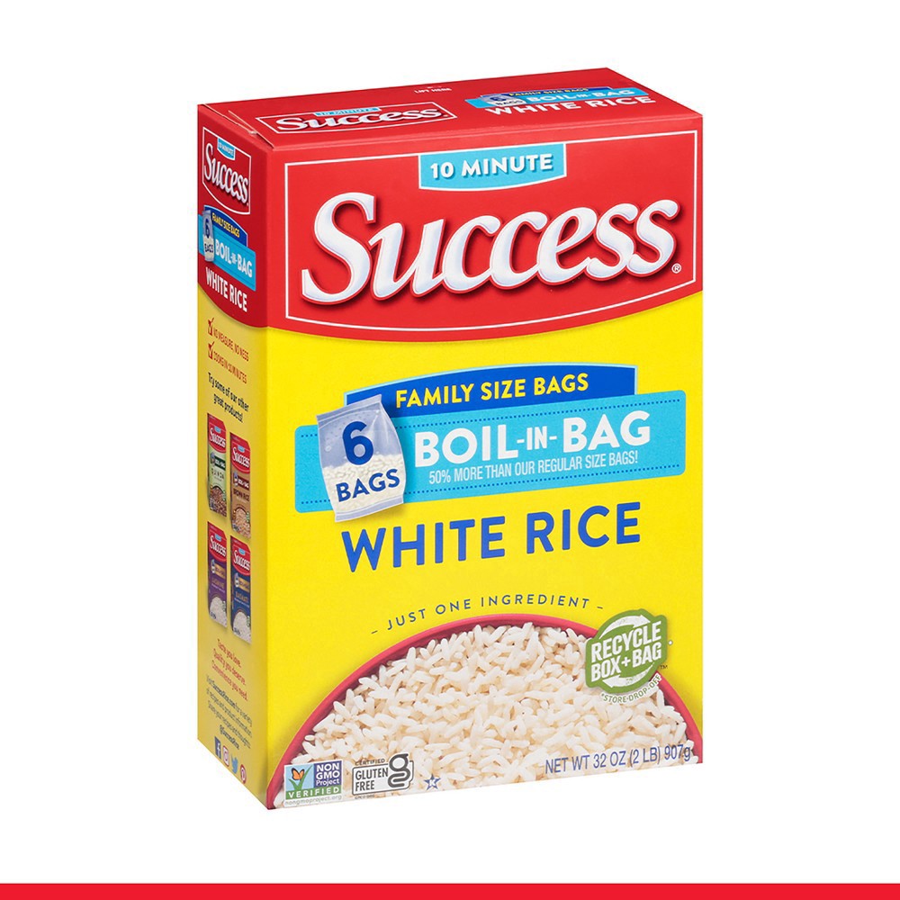 slide 9 of 13, Success Family Size Boil-in-Bag White Rice - 2lbs, 2 lb