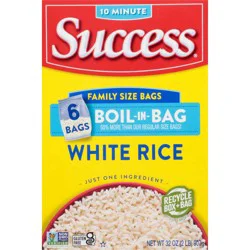 Success White Rice, Boil-in-Bag, Family Size Bags