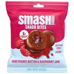 Smash Foods Smash Choc Peanut Butter & Raspberry Jam Snack Bites