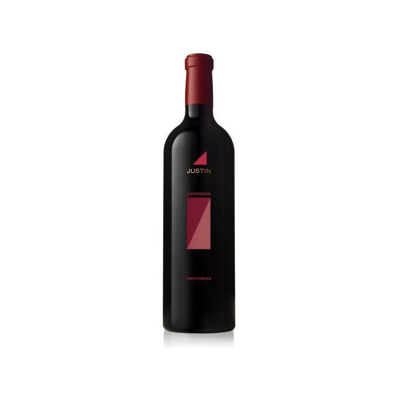 slide 1 of 4, Justin Justification Red, 750 ml