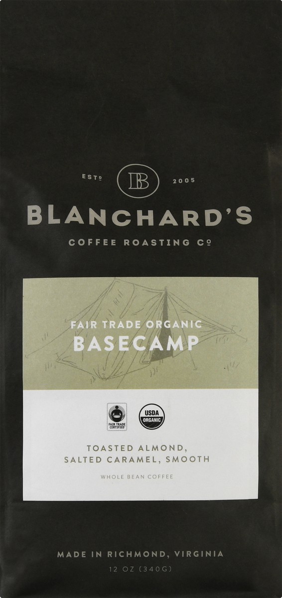 slide 1 of 9, Blanchard's Whole Bean Basecamp Coffee - 12 oz, 12 oz