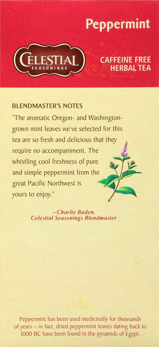 slide 11 of 11, Celestial Seasonings Caffeine Free Peppermint Herbal Tea 25 Tea Bags, 25 ct