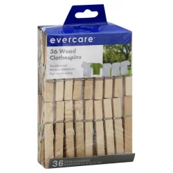 Evercare Wood Clothespins