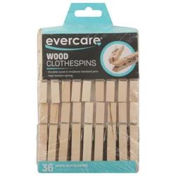 Evercare Wood Clothespins