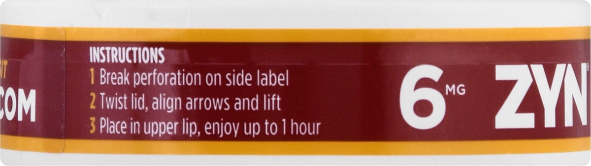 slide 3 of 9, ZYN 6 mg Cinnamon Nicotine Pouches 15 ea, 