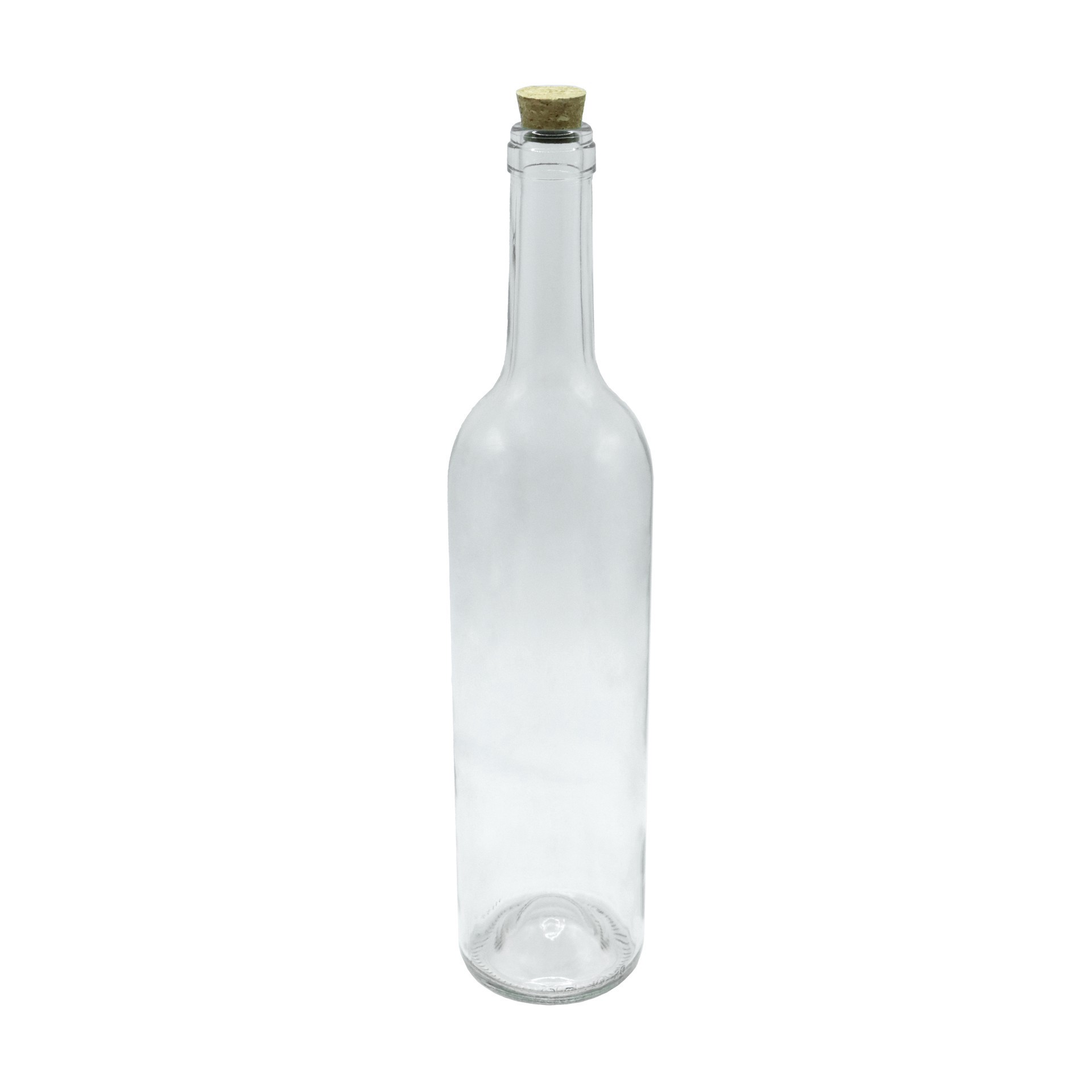 slide 2 of 2, 26oz. Clear Glass Wine Bottle With Cork By Ashland, 26 oz