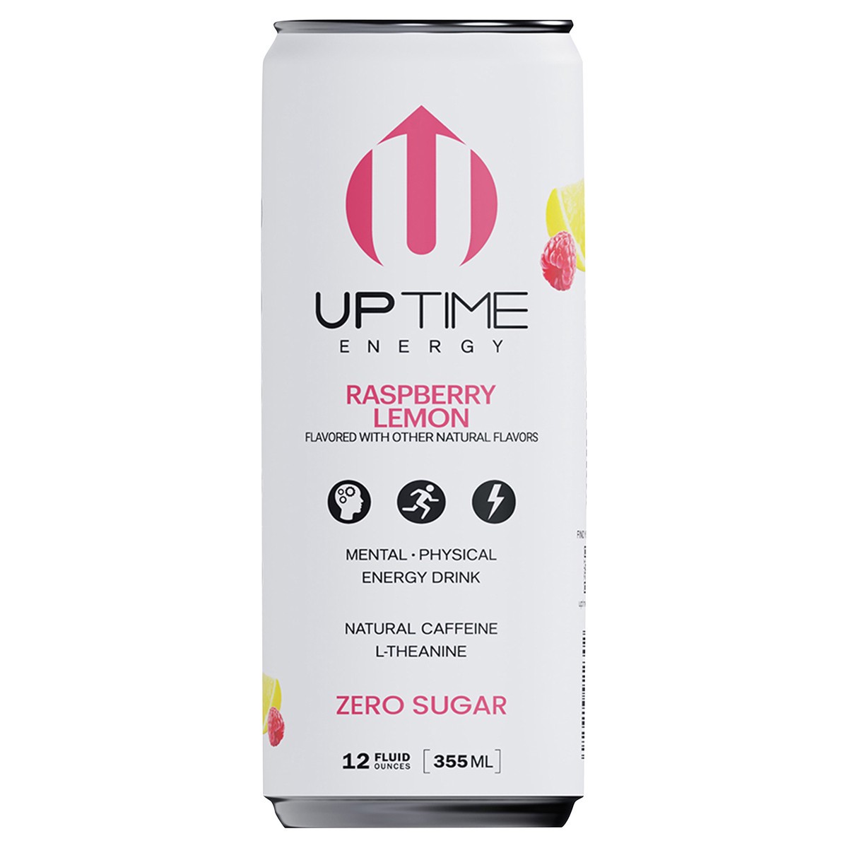 slide 1 of 9, UPTIME Energy Raspberry Lemon Sugar Free Energy Drink,