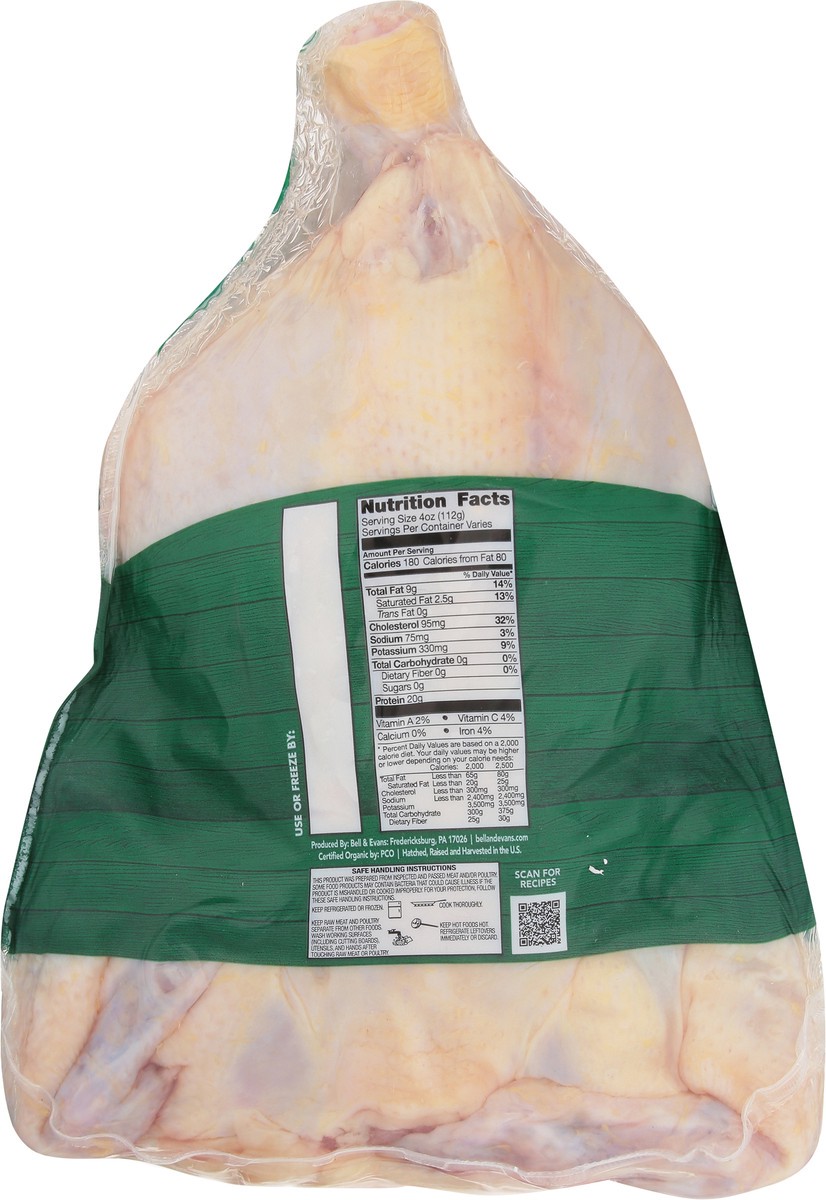 slide 11 of 12, Bell & Evans Organic Premium Fresh Young Air Chilled Chicken 1 ea, per lb