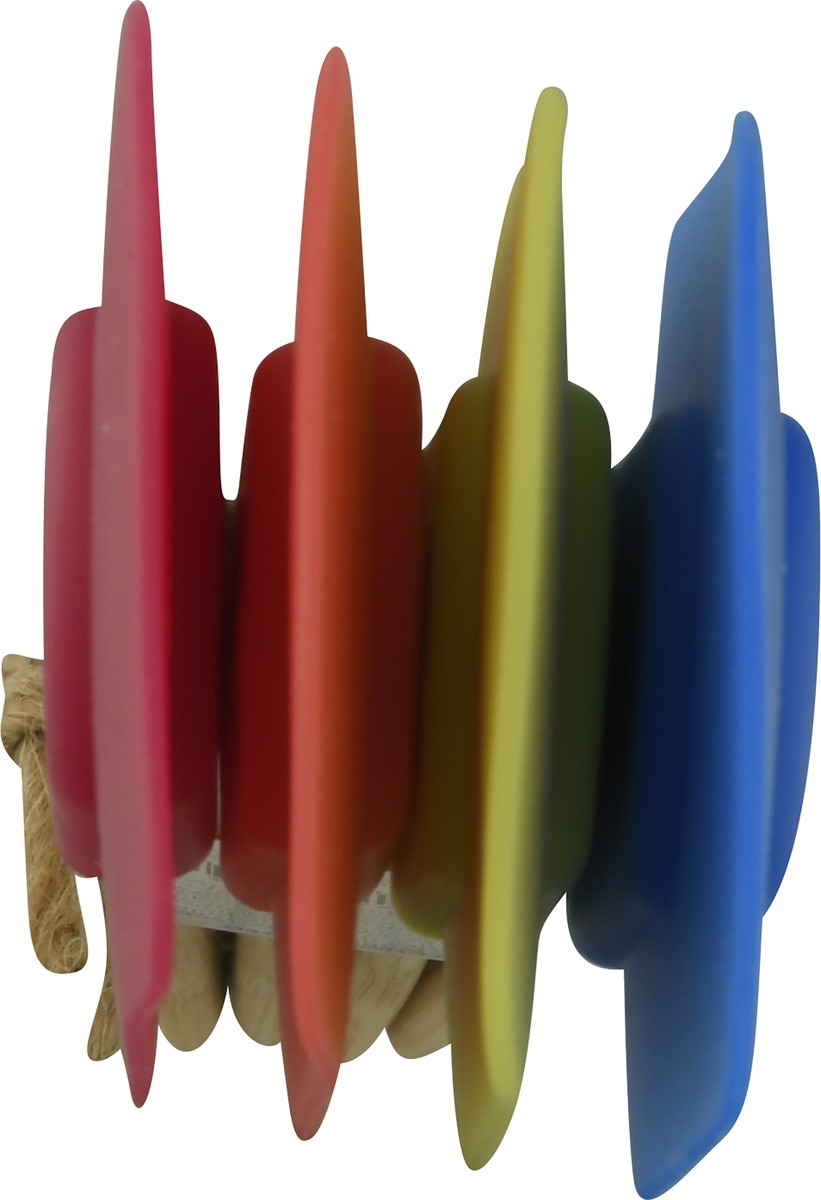slide 3 of 9, Farberware Multi-color Silicone Spatula With Bamboo Handle Set, 1 ct