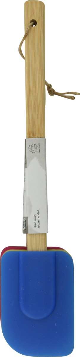 slide 8 of 9, Farberware Multi-color Silicone Spatula With Bamboo Handle Set, 1 ct