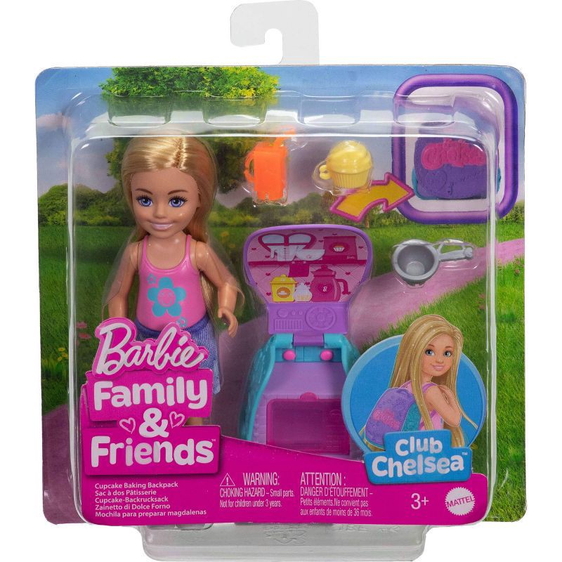 slide 6 of 6, Barbie Family and Friends Chelsea Cupcake Baking Backpack 6" Doll and Accessories, 1 ct