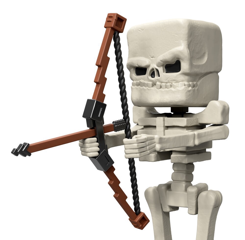 slide 5 of 6, Mattel® Minecraft Skeleton Figure, 1 ct
