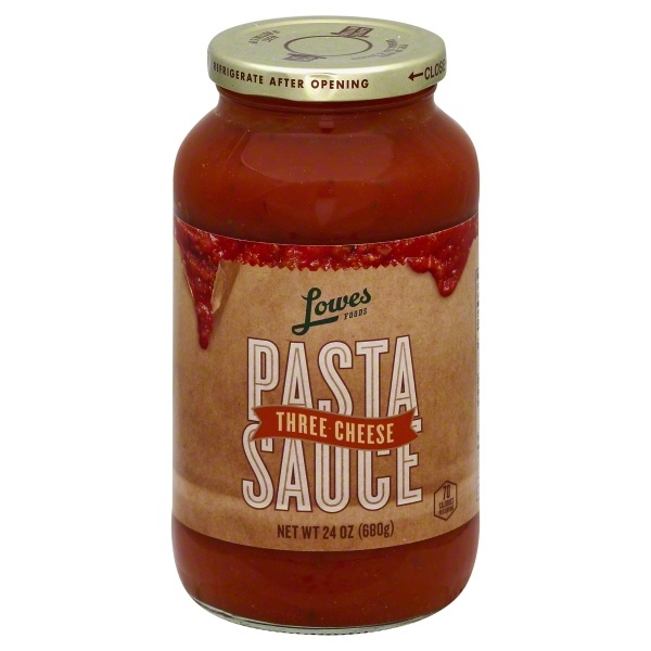 slide 1 of 1, Lowes Foods Pasta Sauce Three Cheese, 24 ct